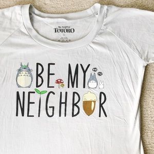 Large “Be My Neighbor” TOTORO Shirt